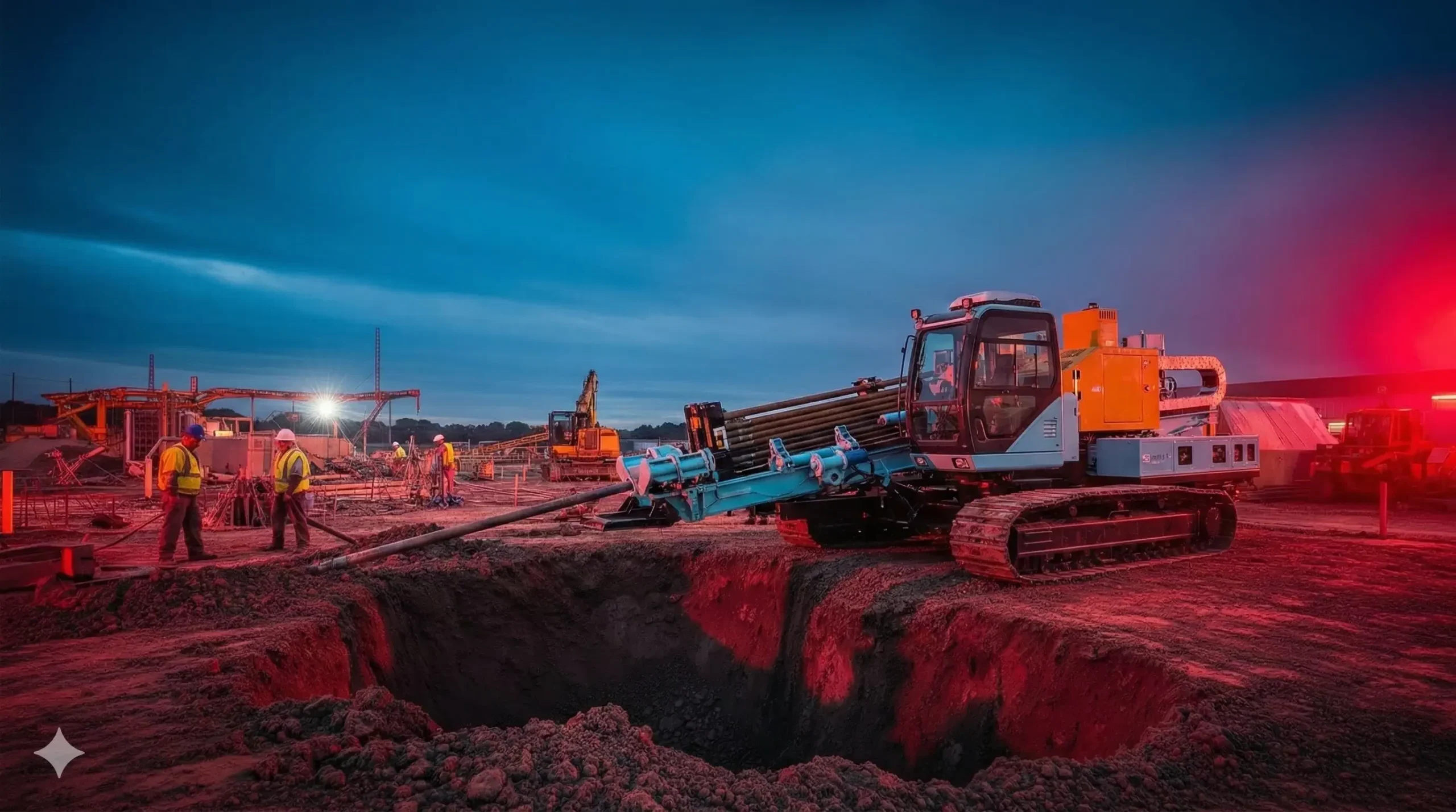 HDD Drilling Machine in Action